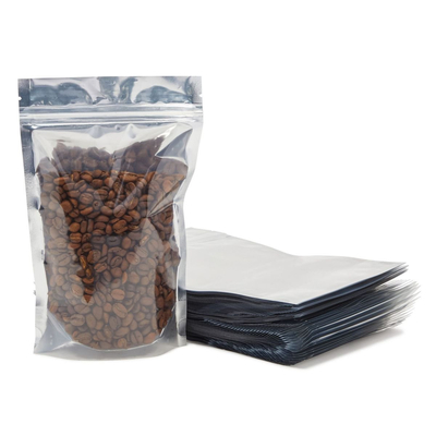 Resealable 알루미늄 호일은 창을 가진 주머니 부대 음식 저장 냄새 증거를 위로 서 있습니다