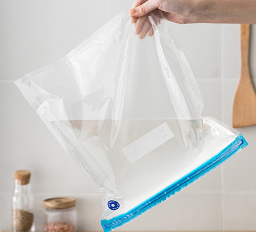 맞춤형 로고 BPA 프리 식품 진공 밀봉 가방 지퍼가 달린 핸드 펌프