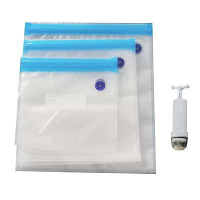 PE PA 식품 재사용 가능 Sous Vide 가방 CE 진공 실러 지퍼 가방 BPA 없음