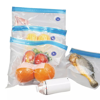 PE PA 식품 재사용 가능 Sous Vide 가방 CE 진공 실러 지퍼 가방 BPA 없음