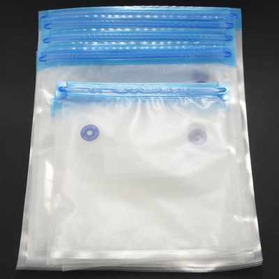 휴대용 펌프가 있는 식품 지퍼 Loc 재밀봉 가능한 지퍼 Sous Vide 가방