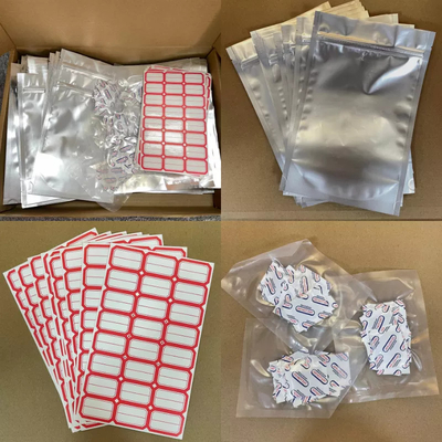 주문 Resealable 지플락은 산소 흡수 장치를 가진 Mylar 부대를 위로 서 있습니다