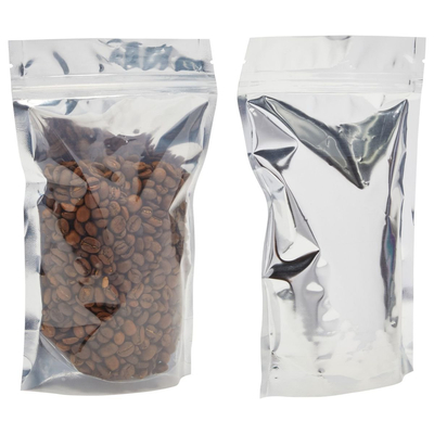 Resealable 알루미늄 호일은 창을 가진 주머니 부대 음식 저장 냄새 증거를 위로 서 있습니다